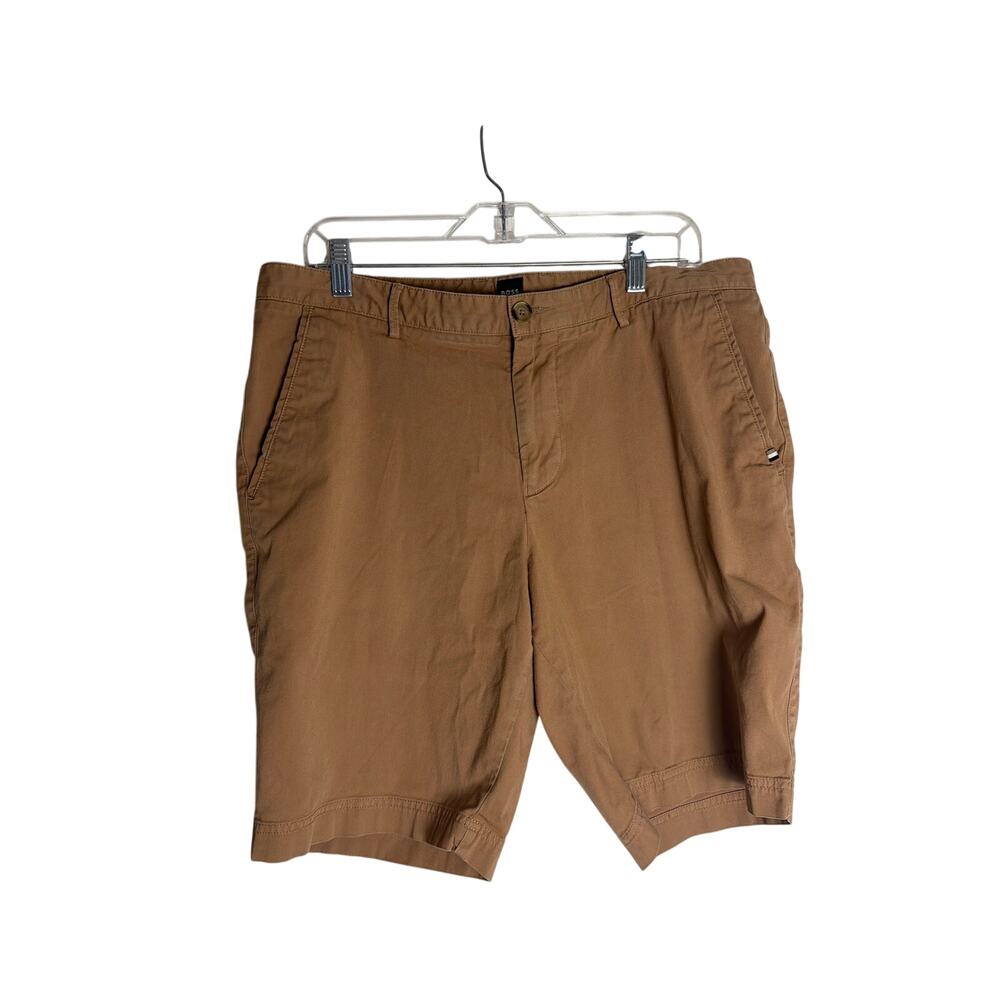 Hugo Boss Men's Slice Slim Fit Chino Shorts 34R Tan